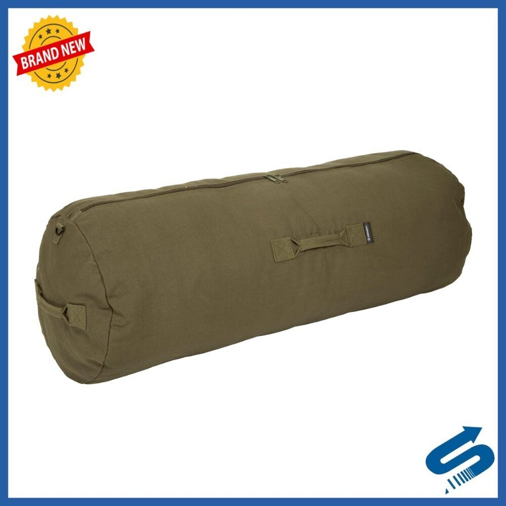 Heavy Duty Canvas Duffel Bag Gym Travel Storage Classic Durable Zipper
